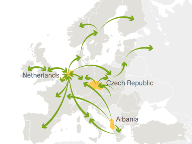 these maps show how cocaine cannabis and heroin travel around europe
